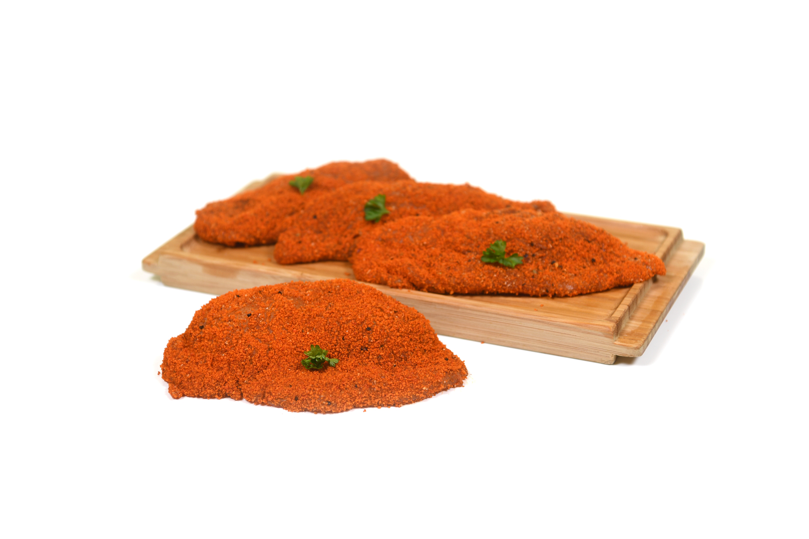 Ambachtelijk gepaneerde kipschnitzels