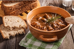 Boeuf bourguignon met aardappelpuree