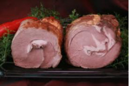 Kalfsrollade gebraden