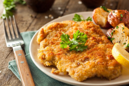 Schnitzel 'wiener' (reclame) Schnitzel 'wiener' (reclame)