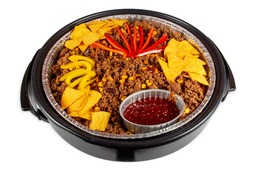 Partypan tortilla met saus Partypan tortilla met saus