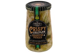Barbecue pickles crispy coleslaw