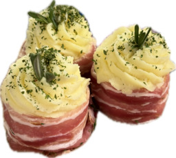 Aardappel Panchetta taartje