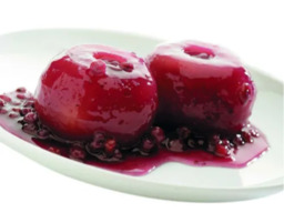 Appeltjes in veenbessen