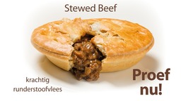 Gevulde Pie, stewed beef