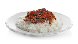 Chili con carne met witte rijst