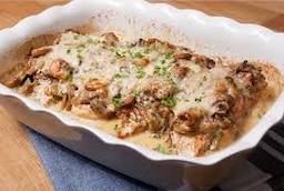 Kipdijfilet in champignonroomsaus