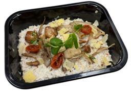 Bospaddenstoelenrisotto (vegetarisch)