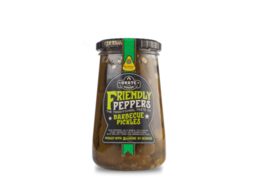 Barbecue pickles friendly peppers