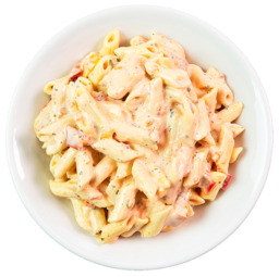 Pasta kip pesto salades